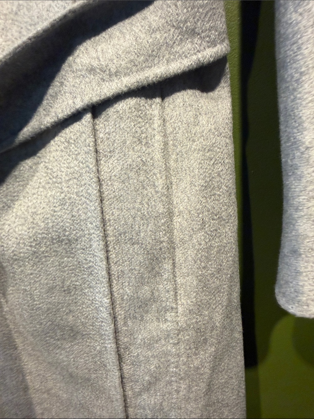 MaxMara Dove Gray Nicole Wrap Coat with Belt - Picture 5 of 8